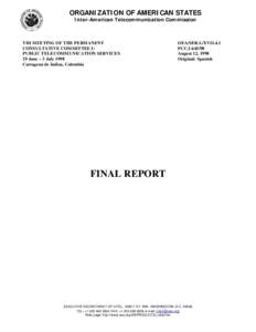 Standards organizations / Inter-American Telecommunication Commission / Organization of American States / International Telecommunication Union / ITU-T / Universal Service Fund / Technology / Communication / Electronics / Alliance for Telecommunications Industry Solutions