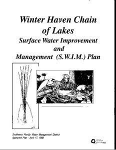 Winter Haven Chain of Lakes SWIM Plan 1998