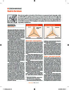 czech republic  Back to the future When the first republic was founded in 1918, all citizens were guaranteed equal voting rights, widely accessible health care and basic social services. In contrast, the present ultra-co