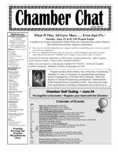 Chamber Chat  June, 2010 Wapakoneta Area Chamber of Commerce