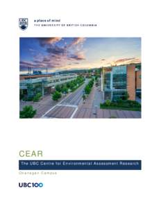 The UBC Centre for Environmental Assessment Research