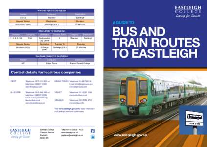 WINCHESTER TO EASTLEIGH Number Company  Destination