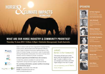 Horses  SPEAKERS Climate Impacts