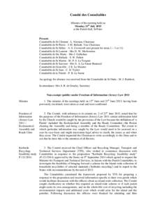 Parishes of Jersey / Politics of Jersey / Jersey law / Conntable / Jersey / Honorary Police / Roads Committee / Saint Brlade / Grouville / Elections in Jersey