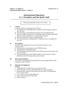 International Education:Germany grade level 11