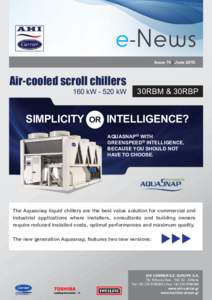 Issue 74 | JuneAir-cooled scroll chillers 160 kWkW  SIMPLICITY