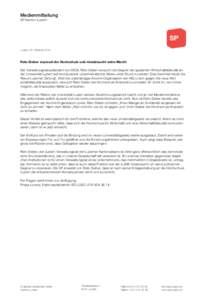 Medienmitteilung SP Kanton Luzern Luzern, 20. Oktober[removed]Reto Sieber erpresst die Hochschule und missbraucht seine Macht