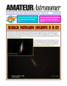 The Newsletter of the Miami Valley Astronomical Society * Dayton, OH  A Two-Toned Wonder from