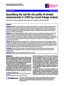 Bacteria in sputum of stable severe asthma and increased airway wall thickness