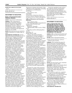 Office of Special Education and Rehabilitative Services--Special Demonstration Programs--Model Demonstration Projects To Improve Outcomes for Individuals Receiving Social Security Disability Insurance (SSDI) Served by St