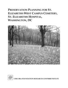 Preservation Planning for St. Elizabeths West Campus Cemetery, St. Elizabeths Hospital, Washington, DC -- Appendix 3. List of Individuals Identified