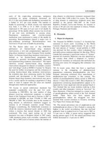 E/INCBcent) of the single-drug poisonings, analgesics containing an opiate compound accounted forper cent) deaths and methadone accounted for a furtherper cent) deaths. The number of