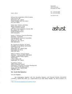 Ashurst LLP 1875 K Street NW Washington, DC[removed]July 3, 2014