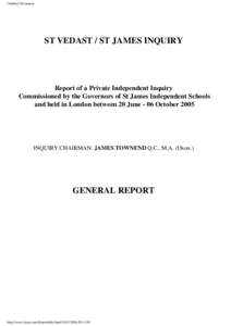 Independent Inquiry Report