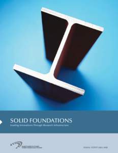 solid foundations Leading Innovations Through Research Infrastructure Annual Report 2005–2006  table of Contents