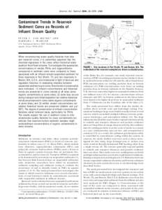 Environ. Sci. Technol. 2004, 38, [removed]Contaminant Trends in Reservoir Sediment Cores as Records of Influent Stream Quality PETER C. VAN METRE* AND