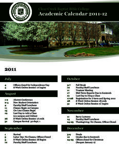 Clear Creek Baptist Bible College  Academic Calendar[removed]July