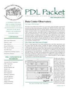 Distributed computing / Data management / Database / Database theory / Server / Scalability / M. Satyanarayanan / Data center / Garth A. Gibson / Database management systems / Concurrent computing / Computing