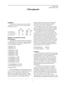 February[removed]edited October[removed]Chlorophenols  weight compounds. The log octanol–water partition