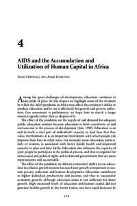 The Macroeconomics of HIV/AIDS -- Chapter 4