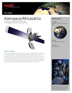 Communications satellites / Azerspace / Satellites / MEASAT Satellite Systems / Orbital Sciences Corporation / STAR Bus / Horizons-2 / Spaceflight / Spacecraft / Space technology