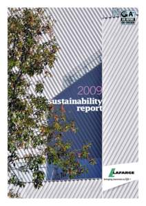 Lafarge Sustainability Report 2009