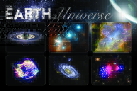 The images in “From Earth to the Universe” are a sample of the wide range of objects in the Universe. The diversity in size and shape and more between these objects is amazing. Here are a few of the categories of ob