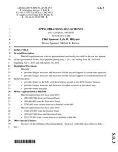 Amended Legislation SB0003