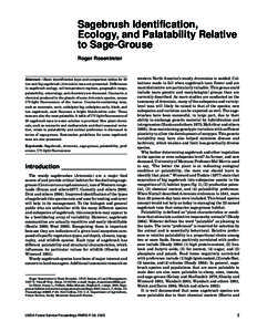 Sage-grouse habitat restoration symposium proceedings