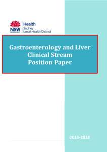 Gastroenterology and Liver Clinical Stream Position Paper[removed]2012