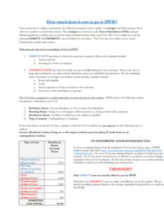 How much does it cost to go to IPFW? Every university or college is required by the federal government to put together an average total dollar amount that it will cost a student to attend their school. This average cost 