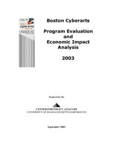 Boston Cyberarts Program Evaluation and Economic Impact Analysis 2003