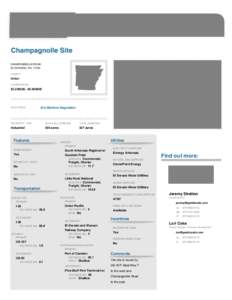 Champagnolle Site CHAMPAGNOLLE ROAD EL DORADO, AR, 71730 COUNTY  Union