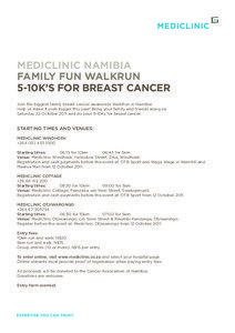 MEDICLINIC NAMIBIA FAMILY FUN WALKRUN 5-10K’S FOR BREAST CANCER