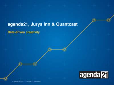 agenda21, Jurys Inn & Quantcast Data driven creativity © agenda21 – Private & Confidential