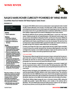 Mars Exploration Rover / Mars exploration / Unmanned spacecraft / VxWorks / Mars Science Laboratory / Mars rover / Exploration of Mars / Opportunity rover / Spirit rover / Spaceflight / Space technology / Spacecraft