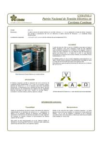 CNM-PNE-5 CENTRO NACIONAL DE METROLOGÍA Patrón Nacional de Tensión Eléctrica en Corriente Continua