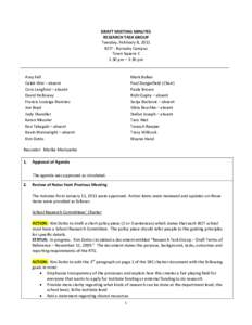 Microsoft Word - RTG Draft Meeting Minutes - February[removed]REVISED.docx