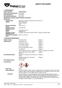 SAFETY DATA SHEET  1. Identification Product identifier  FURALAC Resin