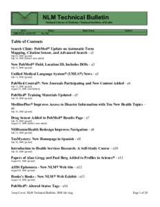 NLM Technical Bulletin, July-August 2008