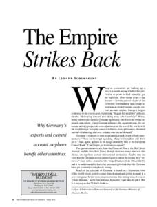 The Empire Strikes Back By Ludger Schuknecht W