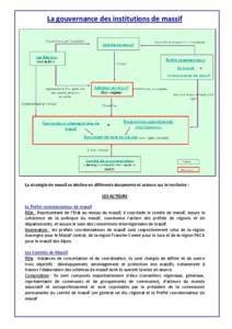 La gouvernance des institutions de massif  La stratégie de massif se décline en différents documents et acteurs sur le territoire :