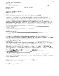 USDI/NPS NRHP Registration Form Liberia School Warren County, North Carolina NPS Form[removed]Rev[removed])