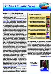 masthead - urban climate news