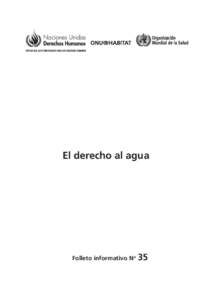 El derecho al agua  Folleto informativo No 35