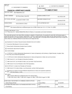 FORM CD-450 (REV[removed]GRANT  U. S. DEPARTMENT OF COMMERCE