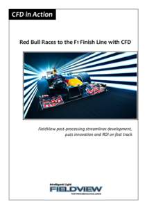 CFD in Action  Red Bull Races to the F1 Finish Line with CFD FieldView post-processing streamlines development, puts innovation and ROI on fast track
