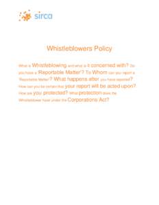 Labour law / Whistleblower / Human resource management / Industrial relations / Applied ethics / Department of Defense Whistleblower Program / Anti-corporate activism / Dissent / Freedom of speech