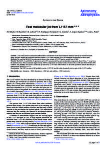 Astronomy & Astrophysics A&A 573, L2[removed]DOI: [removed][removed]