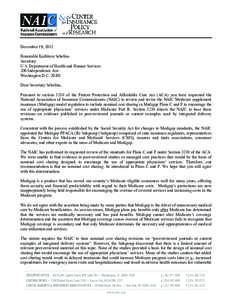 Presidency of Lyndon B. Johnson / Health insurance in the United States / Medigap / Medicare / United States / Patient Protection and Affordable Care Act / Medicaid / National Association of Insurance Commissioners / Healthcare reform in the United States / Health / Federal assistance in the United States